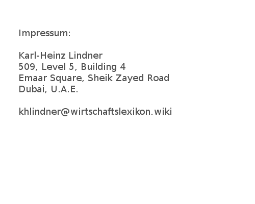 Wirtschaftslexikon Impressum